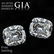 2.60 ct Cushion cut Diamond Pair