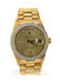 Gold Rolex Day Date Diamond Watch.