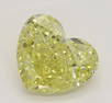 2.04 ct, Yellow/IF, Heart cut Diamond