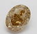 3.52 ct, Yellow Brown/VS2, Oval cut Diamond