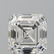 3.10 ct, Color F/VS1, Sq. Emerald cut Diamond - 2