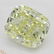 3.17 ct, Lt. Yellow/VS2, Cushion cut Diamond