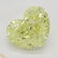 3.50 ct, Yellow/VVS1, Heart cut Diamond