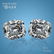 4.12 ct Cushion cut Diamond Pair