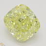 3.01 ct, Yellow/VS1, Cushion cut Diamond