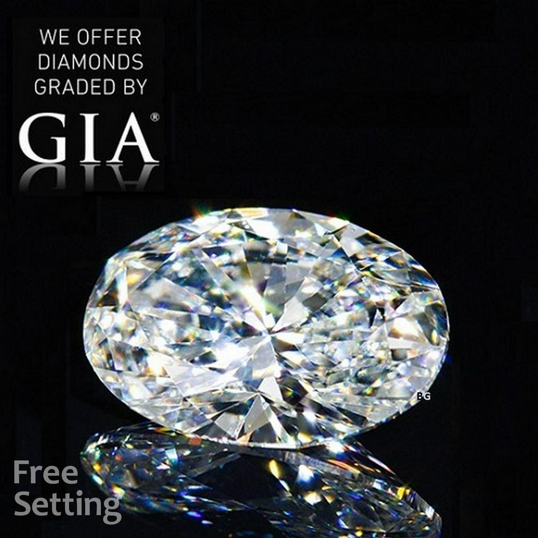 3.01 ct, Color G/VS1, Oval cut GIA Graded Diamond: Click here to view HD 360 Spinning Image GIA Gr