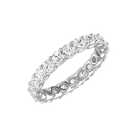 18kt White Gold Round cut 1.89ct Diamond Eternity band