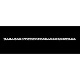 14.63 ct Heart Cut Diamond Tennis Bracelet Layout Set