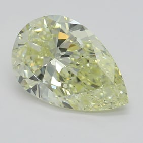 1.70 ct, Fancy Lt. Yellow/VS1, Pear cut GIA Graded Diamond