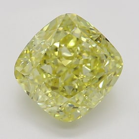 1.35 ct, Fancy Intense Yellow/VVS1, Cushion cut GIA Graded Diamond