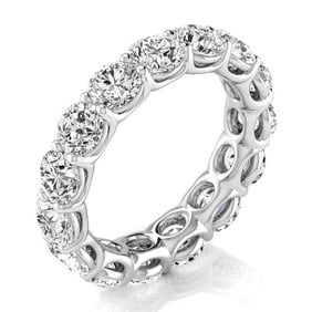 18kt White Gold Round cut 4.57ct Diamond Eternity band
