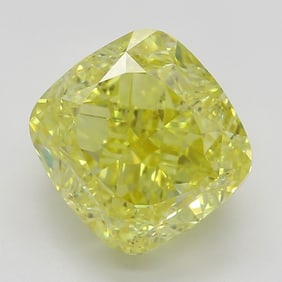 3.02 ct, Fancy Intense Yellow/SI1, Cushion cut GIA Graded Diamond