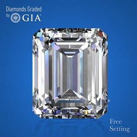 3.01 ct, Color F/VS2, Emerald cut GIA Graded Diamond