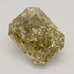5.01 ct, Fancy Brn. Yellow/VS1, Radiant cut GIA Graded Diamond