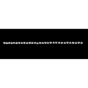 12.21 ct Heart Cut Diamond Tennis Bracelet Layout Set