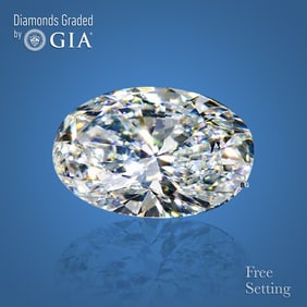 4.06 ct, Color D/VS2, Oval cut GIA Graded Diamond