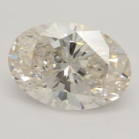 2.01 ct, Fancy Lt. Pink Brn./VS1, Type IIa Oval cut GIA Graded Diamond