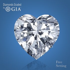 3.01 ct, Color D/VVS2, Heart cut GIA Graded Diamond