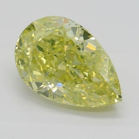 1.56 ct, Fancy Intense Yellow/VS1, Pear cut GIA Graded Diamond