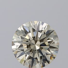 3.00 ct, Fancy Lt. Brn. Yellow/VS2, Round cut GIA Graded Diamond