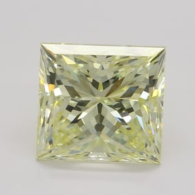 3.01 ct, Fancy Yellow/VS1, Princess cut GIA Graded Diamond