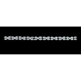 15.17 ct Princess & Marquise Cut Diamond Tennis Bracelet Layout Set