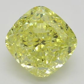 3.02 ct, Fancy Intense Yellow/SI1, Cushion cut GIA Graded Diamond