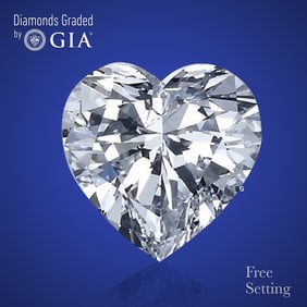 2.02 ct, Color F/IF, Heart cut GIA Graded Diamond