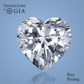 4.01 ct, Color E/VVS2, Heart cut GIA Graded Diamond