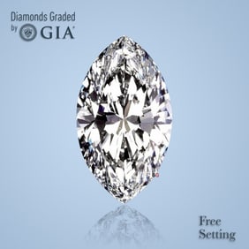 7.70 ct, Color E/VVS2, Marquise cut GIA Graded Diamond
