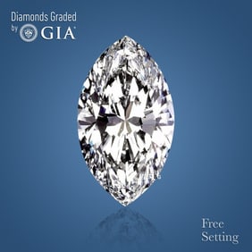 3.02 ct, Color D/FL, Type IIa Marquise cut GIA Graded Diamond