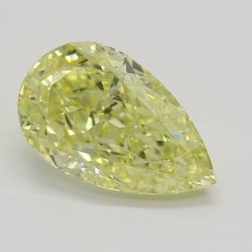 3.01 ct, Fancy Yellow/VS2, Pear cut GIA Graded Diamond