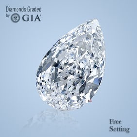 2.01 ct, Color F/VS2, Pear cut GIA Graded Diamond
