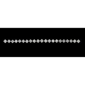 21.31 ct Princess Cut Diamond Tennis Bracelet Layout Set