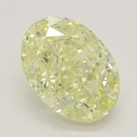 3.01 ct, Fancy Yellow/VVS2, Oval cut GIA Graded Diamond