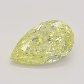 3.03 ct, Fancy Intense Yellow/SI1, Pear cut GIA Graded Diamond