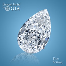 2.01 ct, Color H/VS2, Pear cut GIA Graded Diamond