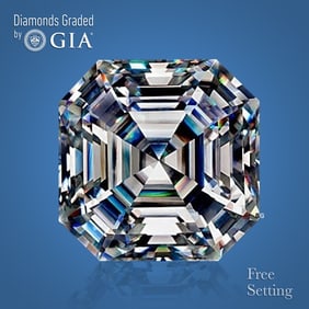 4.01 ct, Color F/VVS1, Sq. Emerald cut GIA Graded Diamond