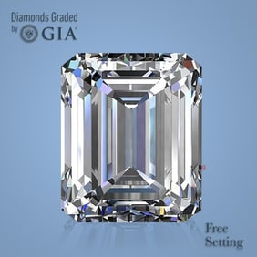 NO-RESERVE LOT: 1.50 ct, Emerald cut GIA Graded Diamond