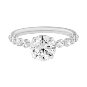 18kt White Gold 1.95ct Diamond Round cut Engagement Ring