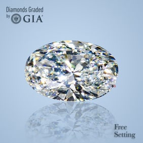 2.20 ct, Color H/VVS1, Oval cut GIA Graded Diamond