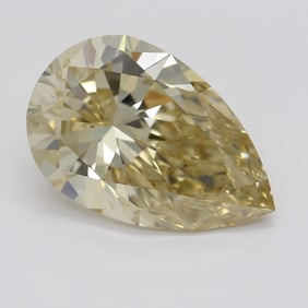 2.08 ct, Fancy Brn. Yellow/VVS1, Type IIa Pear cut GIA Graded Diamond