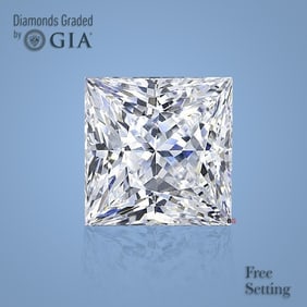 3.01 ct, Color F/VVS1, Princess cut GIA Graded Diamond