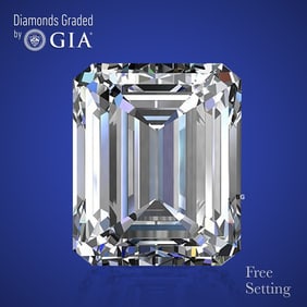NO-RESERVE LOT: 1.50 ct, Emerald cut GIA Graded Diamond