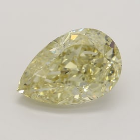 2.56 ct, Fancy Lt. Brn. Yellow/VVS1, Pear cut GIA Graded Diamond