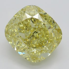 4.02 ct, Fancy Intense Yellow/SI1, Cushion cut GIA Graded Diamond