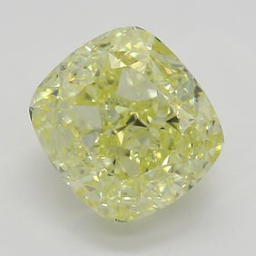 2.02 ct, Fancy Yellow/VVS1, Cushion cut GIA Graded Diamond