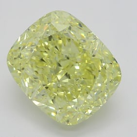 2.13 ct, Fancy Yellow/VVS2, Cushion cut GIA Graded Diamond