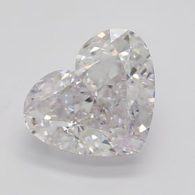 1.12 ct, Fancy Faint Pink/VVS1, Heart cut GIA Graded Diamond