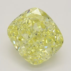 1.59 ct, Fancy Intense Yellow/SI1, Cushion cut GIA Graded Diamond
